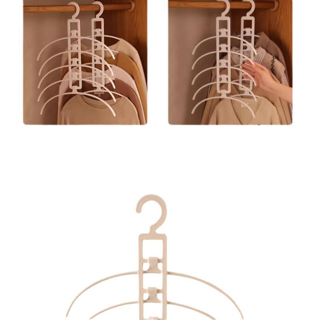 Detachable Space-Saving Clothes Hanger for Home and Dorm Wardrobes