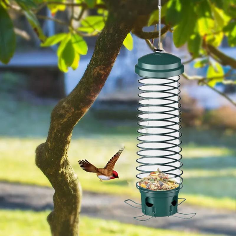 Bird Feeder Bluebird Food Dispenser Outdoors Hangable Birdfeeders Weatherproof Food Holder For Women Mom Grandma Bird Lovers
