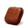 USB Data Cable Storage Bag Leather Earphone Headset Cover Mini Zipper Pouch Box for Most Headsets Drop Resistant