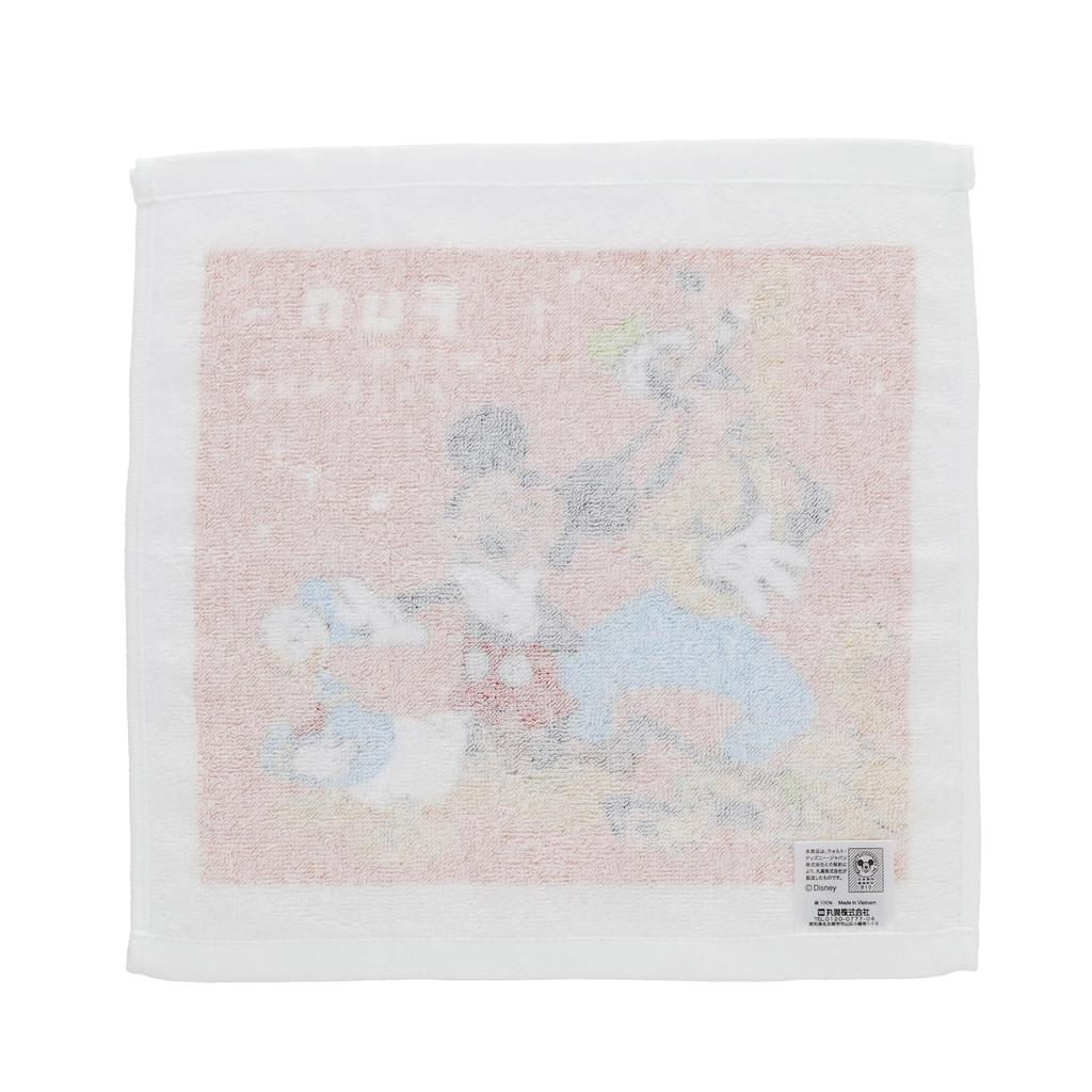 Marushin Hand Towel and Handkerchief Set Disney Hand Towel Perfect for and Elementary Suitable for Boys (3-Piece Set) "Enjoy Smile" Set, Preschool,