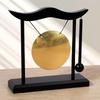 Retro Entspannung Schreibtisch Gong Glück Kreativ Kupferglocke Hohe Lautstärke Holzrahmen Feng Shui Metallbecken Einweihung