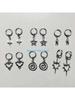 HX6F Elegant Twirling Star Earrings In Gleaming Alloy For Women Stylish Jewelry Gift
