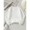 European Sizes Kids' Crewneck Sweatshirt | Heart Pattern Red White Love Design, Sportswear and Casual Wear, Soft and Comfortable, Clothing, Teenagers