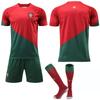 Fotbollströja Shorts Strumpor Set Ny Säsong Shorts Strumpor Barn Vuxen Storlek Kläder