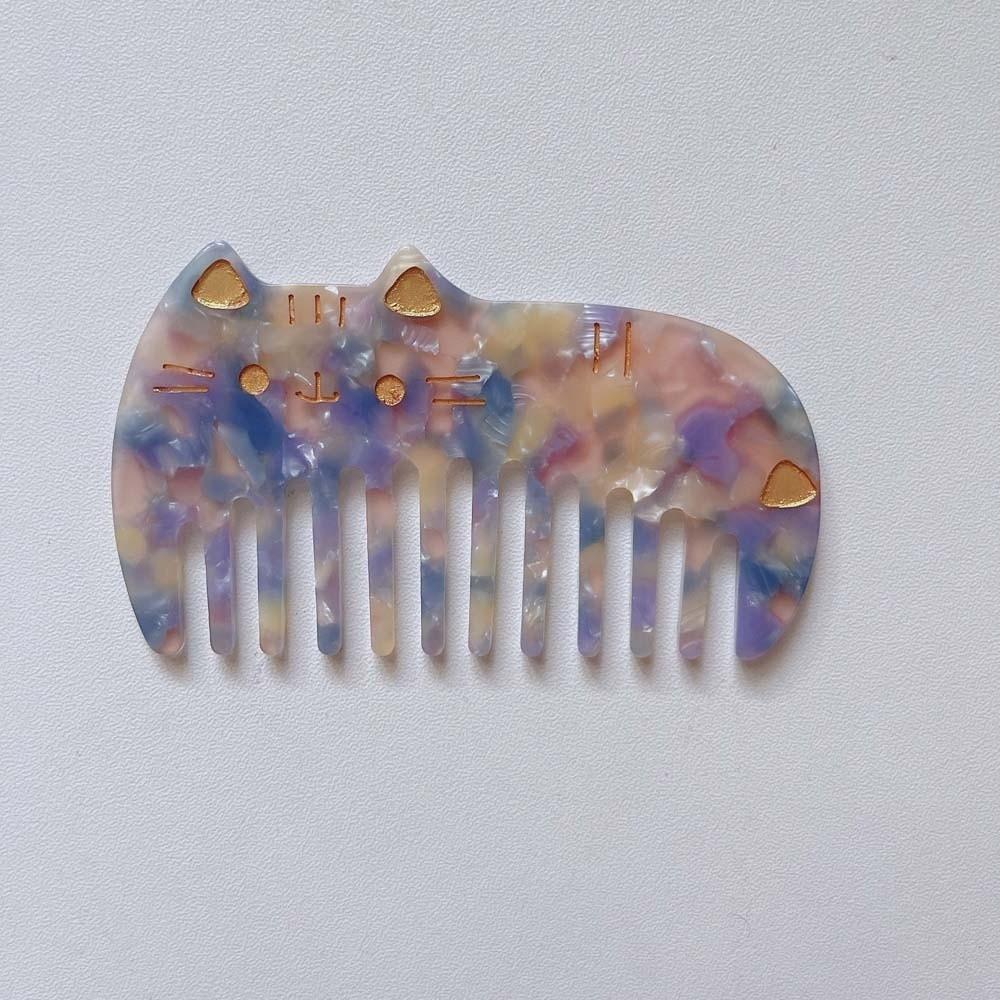 Acetate Makeup Comb Cat Hairdressing Combs Creative Acetic Acid Comb  Barber Shop Salon