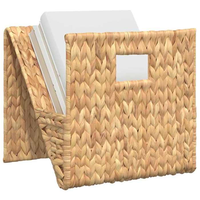 Porte-revue - vidaXL - 31 x 31 x 31 cm - Jacinthe d'eau - Métal - Marron