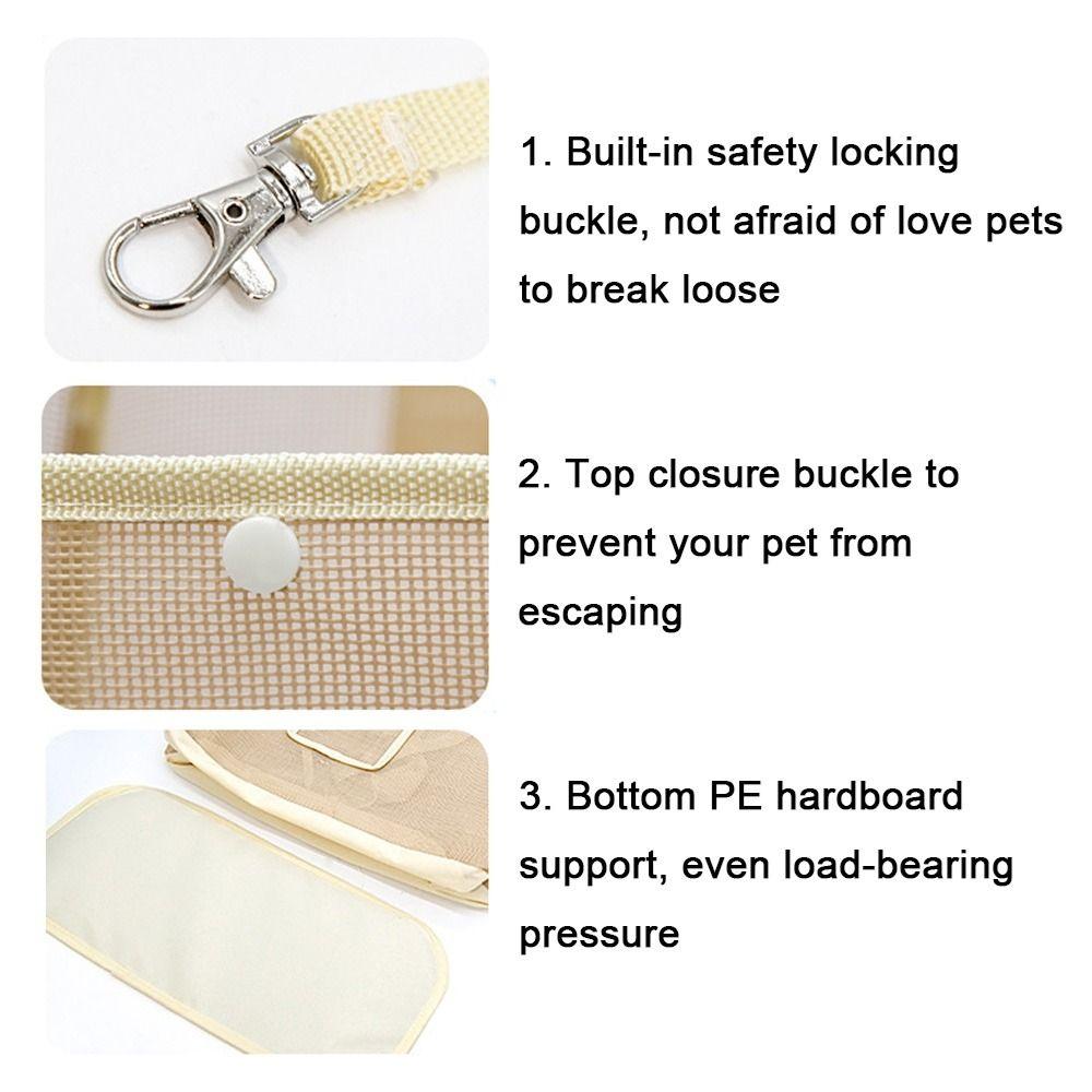 Mesh Puppy Shoulder Handbag Breathable Cats Handbag Portable Dog Carrier Bag  Cats