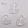 Snowman Shaped Cookie Mold Snowball Santa Claus Christmas Cutting Reusable Festive DIY Biscuit for Holiday Party Exquisite Workmanship