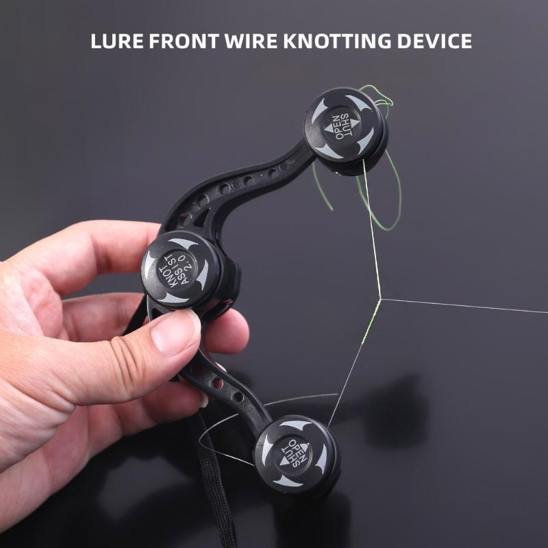 Fishing Knot Tying Tool Compacts Fishing Line winders Knotter Assist Connector Quick Wire Binding Device Easy to Use