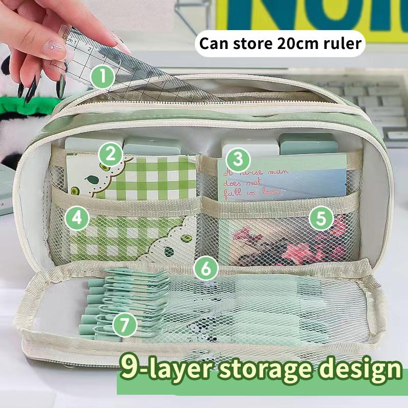 Transparent Pencil Case for Girls New Large Capacity Pencil Case for Junior High School and Elementary School Students High Appe
