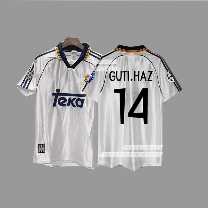 Maglia da calcio vintage Beckham Zidane Messi C Ronaldo maglia classica da campionato