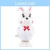 Cartoon Cute Bow White Rabbit Wind Up Toy For Kids Learning And Playtime