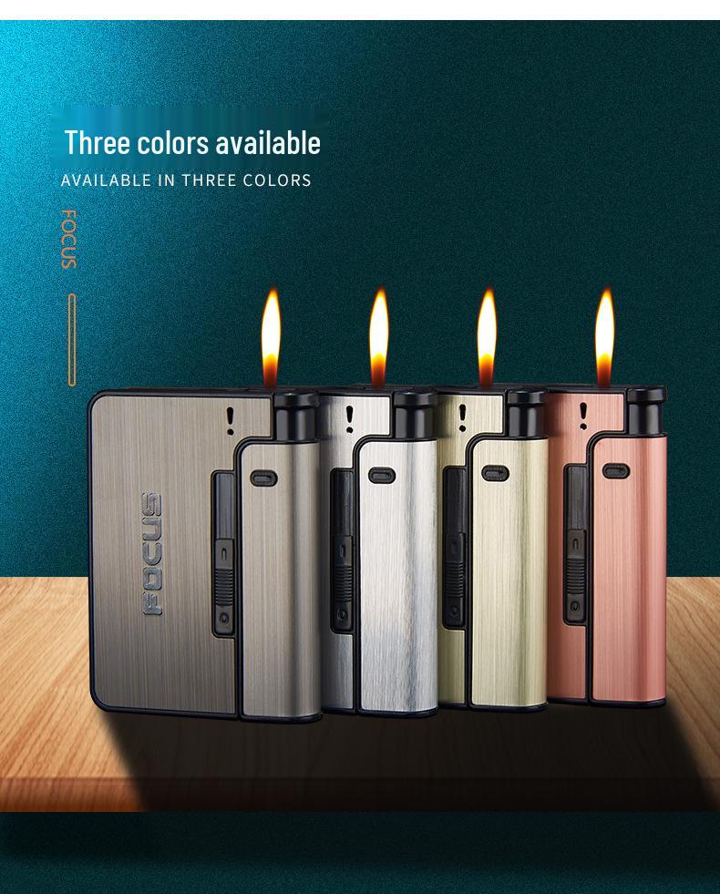 Focus YH001 Portable Cigarette Case with Replaceable Lighter - Creative, Separable Design