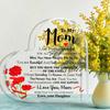 2D Flat Mother's Day Gift Acrylic Desktop Decoration Plaque, Home Decor Plaque Hanging Wall Art Decorative Garden Decoration for Room Door Signs Hangi