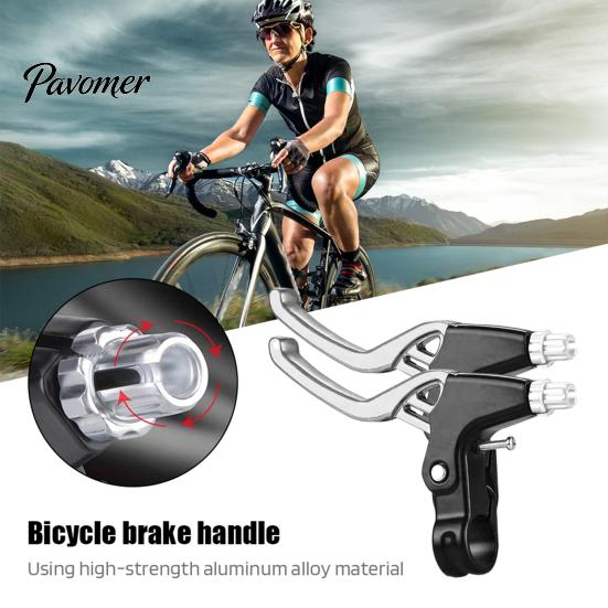 Stable Braking Performance Aluminum Alloy Bicycle Brake Lever Ergonomic Handlebar Anti-Slip Riding Safety Equipment Surface Universal Handle