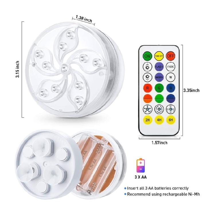 Colorful Hot Tub Light With Far Reaching Action And Sinking Build For Better Underwater Execution