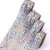 1Yard/90cm Self-Adhesive Rhinestone Trim Multi-color Crystal DIY Rhinestone Trimming Tape Iron On AB Color Crystal Tape