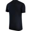 Nike Solid Color Simple Print Small Logo Quick-Dry Round Neck Short Sleeve Soccer Shirt Men Tops Black HF0524-010