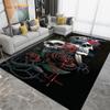 Horror Skull Art Area Rug,Carpets for Living Room Bedroom Decoration, Sofa Chair Cushion Rug,Kitchen Bathroom Non-slip Floor Mat