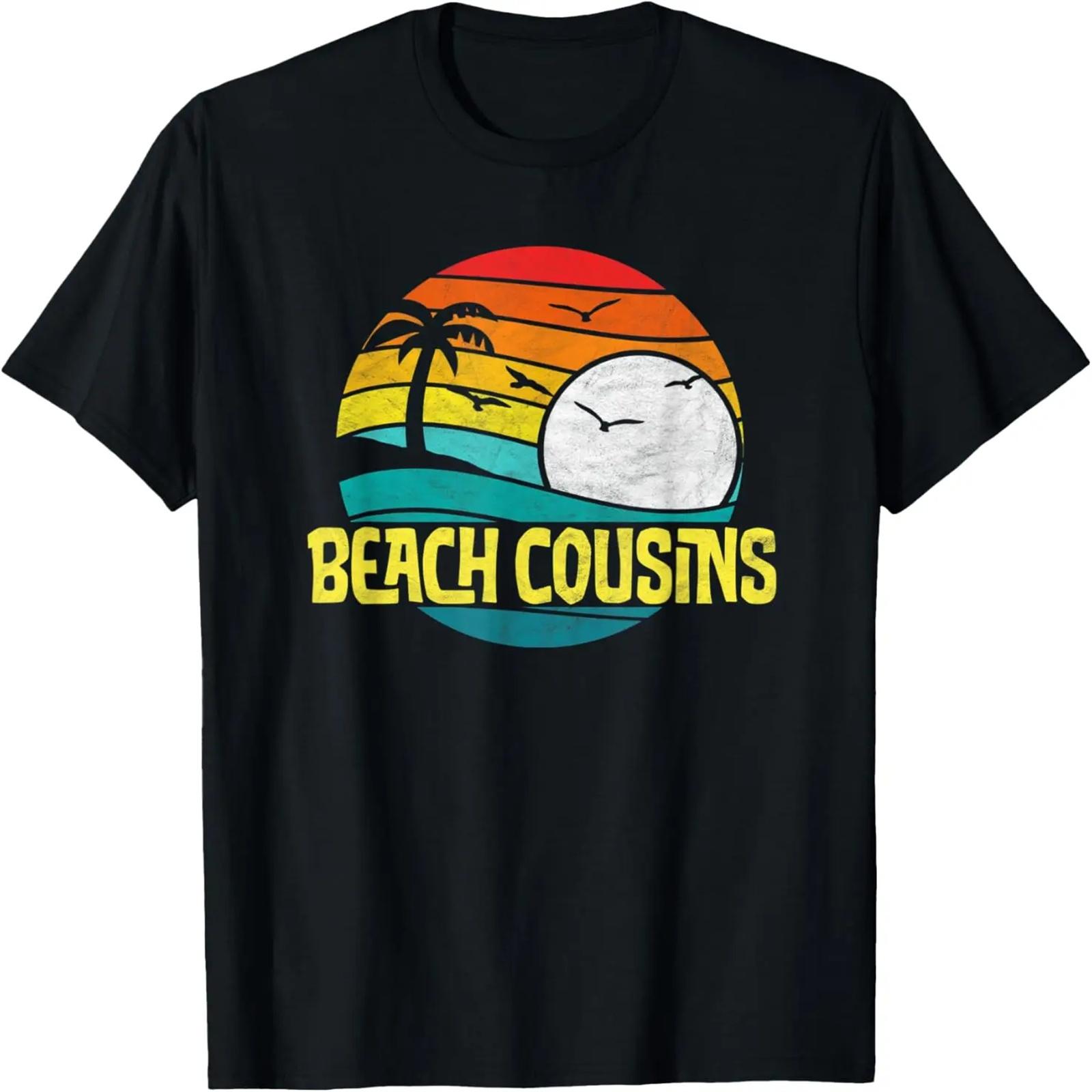 

Retro Beach Cousins Beach Sun & Surf 80s Family Graphic T-Shirt XXXXXL чёрный