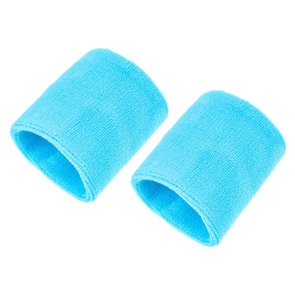 2 Pack High Elastic Sweat Wristbands Set, Fashion Moisture Wicking Breathable Sports Sweatbands for Daily Workout Running Fitness Outdoor Activities