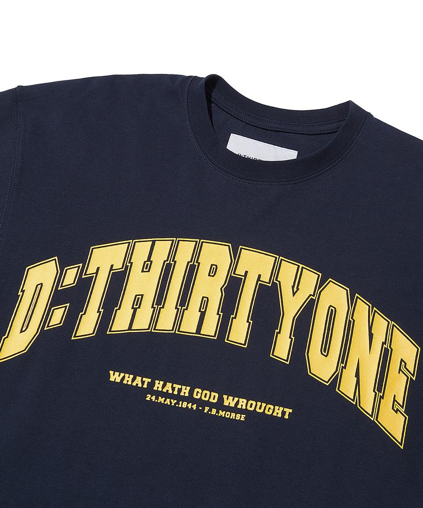 DTHIRTYONE University Logo T-Shirt_Dark Navy