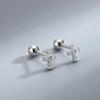 Neue Mode Herz Ohrstecker für Damen Hypoallergen Schraubverschluss Knorpel Helix Ohrring Mädchen Piercing Zubehör Schmuck Geschenke