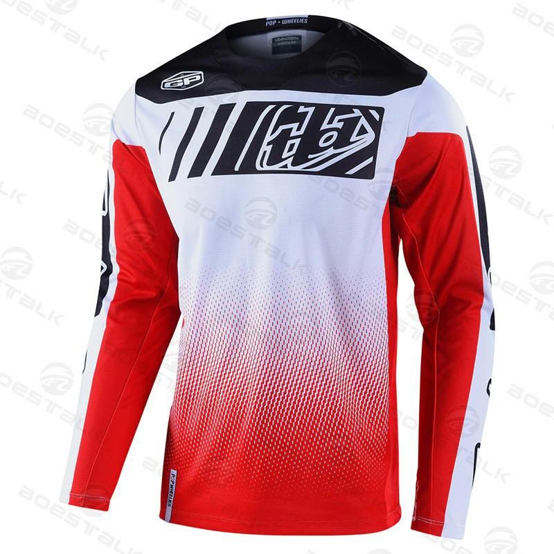 TLD Férfi Kültéri Motocross Kerékpáros Ruházat Lélegző Hosszú Ujjú Speed-down Országúti Hegyi Kerékpározás
