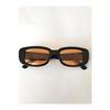 Unisex Black Square Rectangle Vintage-retro Sunglasses