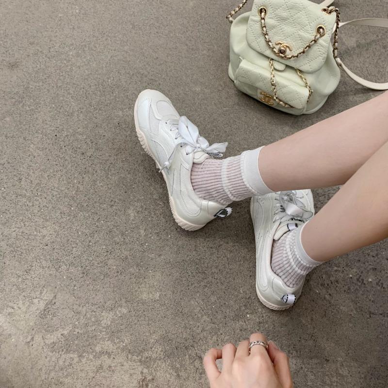 Sheepskin version~ Leather flat-bottomed mesh breathable and lightweight versatile ballet sports and leisure shoes women