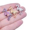6pcs/Lot Animal Pendant Hummingbird Charms For Jewelry Making Earrings Necklace Stainless Steel Charm Cute Accessories Materials