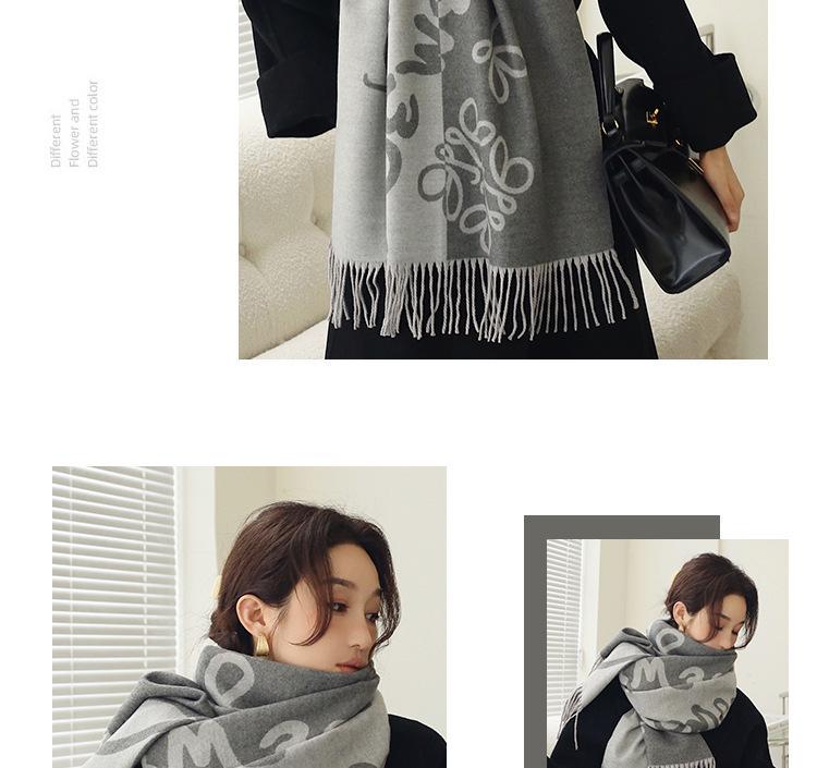 Luos Vielseitiger High-End Damen-Winterschal mit Geschenkbox - Langer, Warmer und Verdickter Schal.