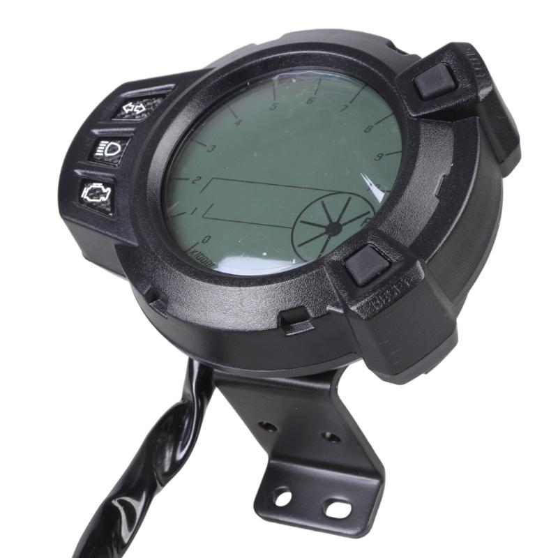 Stylish 12V Motorbike Odometer Oil Level Gauge 7 Color with Adjustable Brightness Waterproof Designs Suitable for BWS125