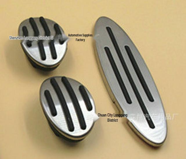 Compatible with BMW MINI Original Style Stainless Steel Non-Slip Throttle Brake Clutch Pedal Cover.
