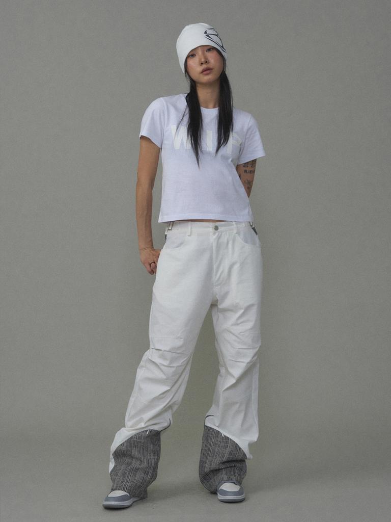 Bipitudiseuodeo Essential 01 Pintuck Pants White