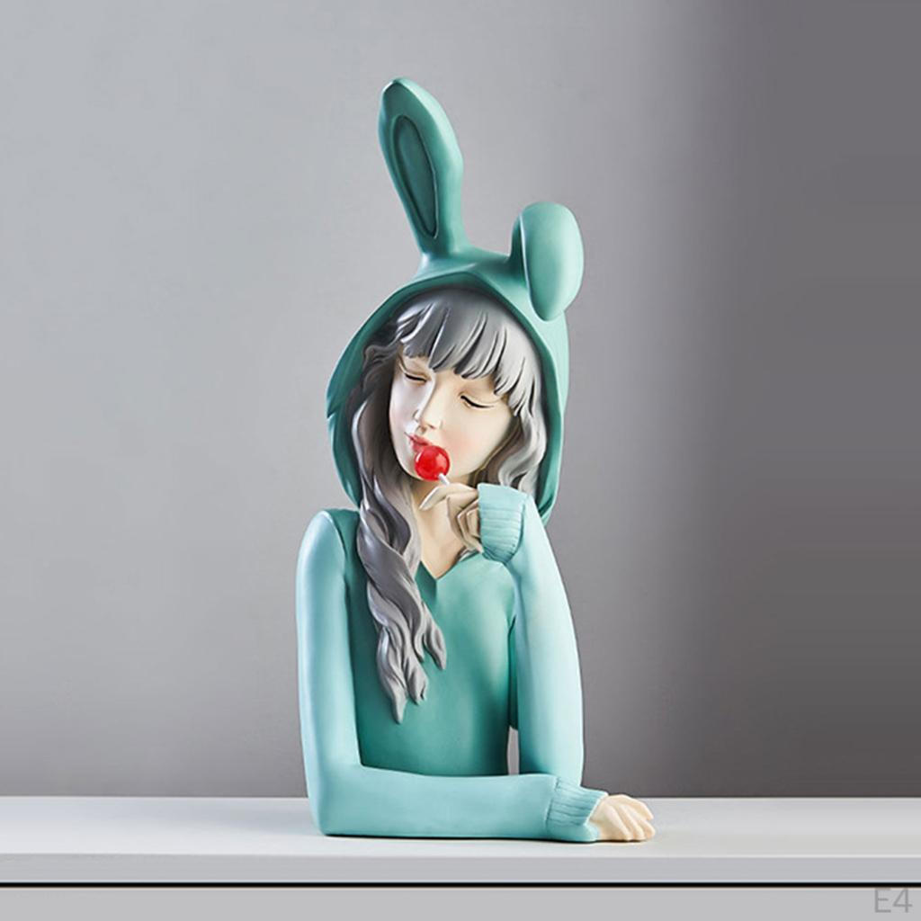 Elegant Resin Figurine Sculpture for Home Decor