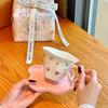 Ins niedliches handbemaltes Blumen-Kaffee-Tassen- und Untertassen-Set Keramiktasse Geschenkbox High-End Brautjungfern-Souvenir