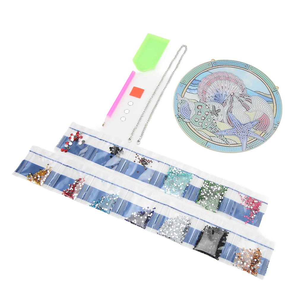 5D DIY Rhinestones Painting Sets Color Lasting Cute Cartoon Ocean Rhinestone Painting for Living Room Bedroom Wall Decor