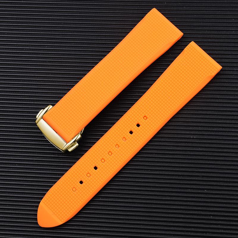Watchband for Omega Seamaster 300 Speedmaster for 19mm 20mm 21 22mm Rubber Silicone Soft Waterproof and sweat proof Watch Strap