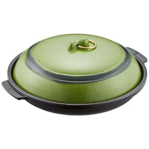 Endo Shoji TKG Ceramic Pot, 18cm, Ariso, Aluminum, Deep, Inner Diameter x Depth (mm): 180 x 26, Weight (g): 550, Commercial Use, Product Number: QTU13