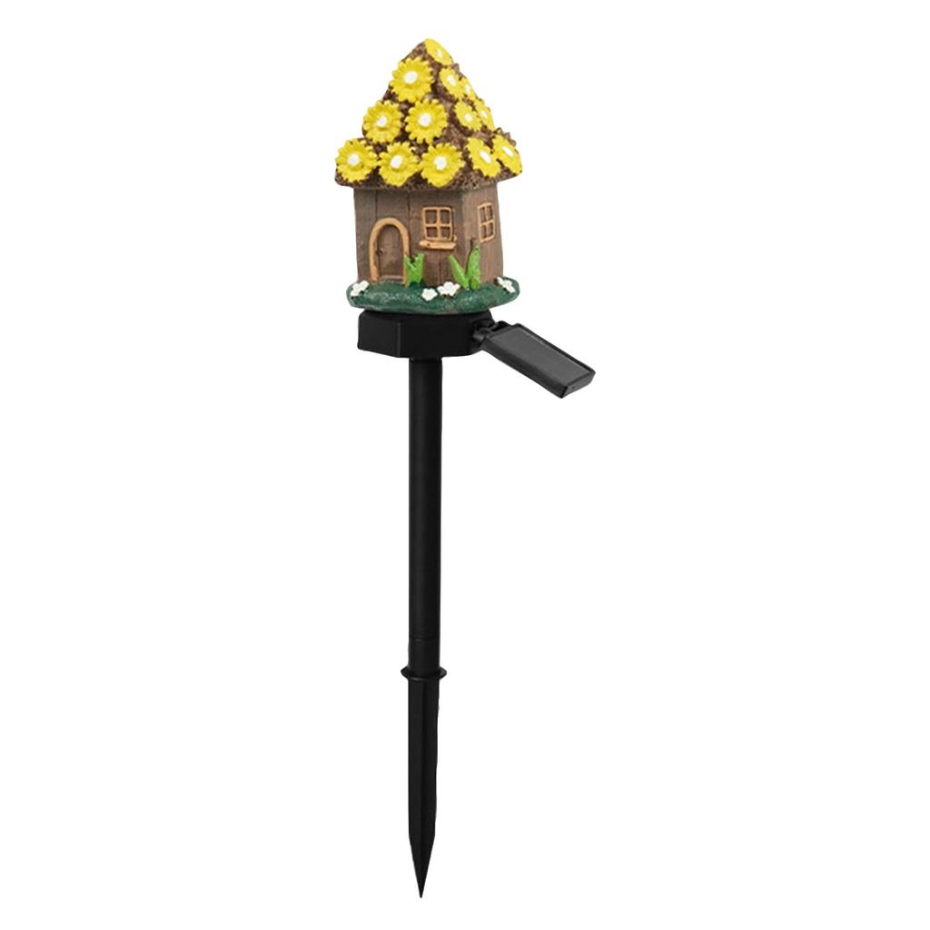 Resin Garden Light Outdoor Decorative Landscape Lawn House Stake Lighting for Yard Patio Walkway