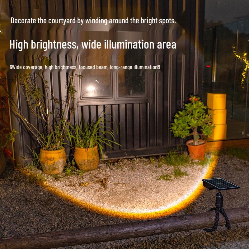 New Solar Octopus Clip Lamp: Outdoor Garden Courtyard & Home Spotlight