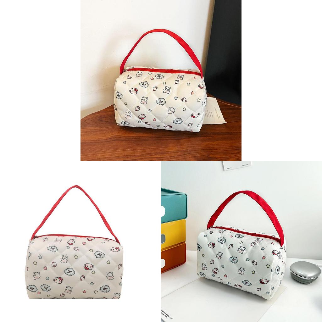 Oxford Fabric Large Capacity Makeup Bag With Waterproof Design For Daily Use Women