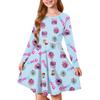 Girls' Princess Dress - Long Sleeve A-Line T-Shirt Dress