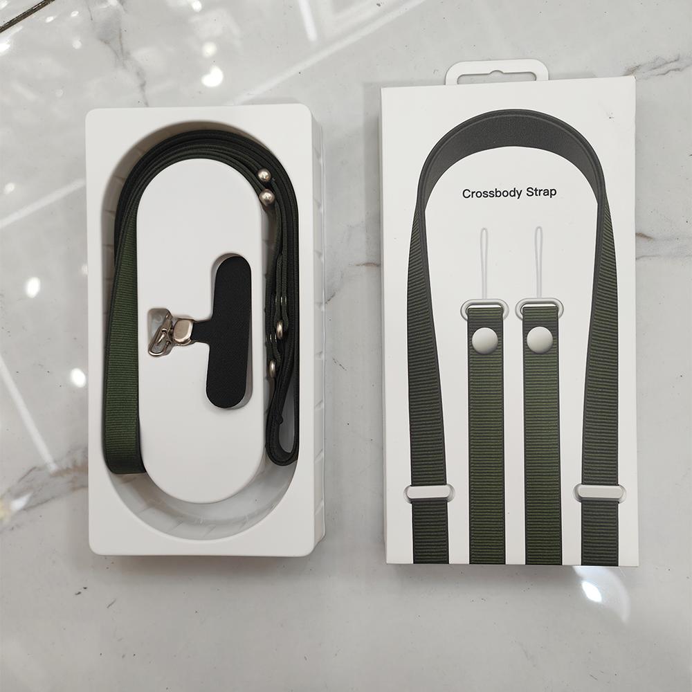 Crossbody Strap For iPhone 17 Pro Max Air Recycled PET Yarn Embedded Flexible Magnets Sliding Machanisms Smooth Woven Straps