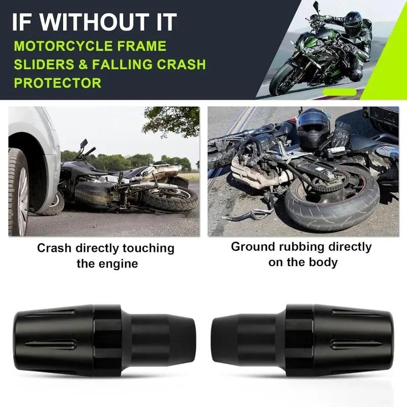 Motorcycle Frame Sliders Falling Crash Protector Guards No Cut for FZ 07 2014-2017 MT07 MT-07 2018- XSR 700 2014-