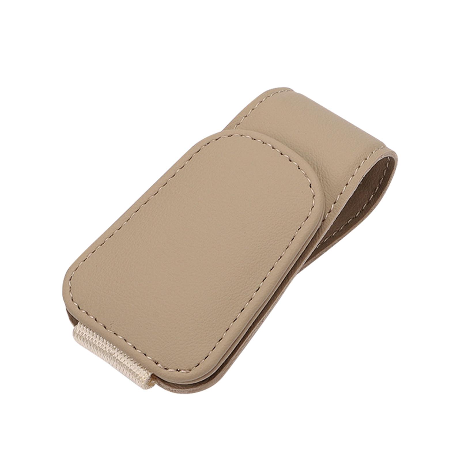 

Держатели солнцезащитных очков для автомобильного солнцезащитного козырька, магнитные кожаные очки, зажим для вешалки для очков для автомобиля, зажим для визитных карточек, крепление для очков, аксессуары для автомобильного козырька One Size