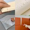 2pcs Self Adhesive 3D Wall Sticker Soft Bag Design Leather Soft Wall Panels 10mm Thick Anti-collision Anti-collision Wall Fence