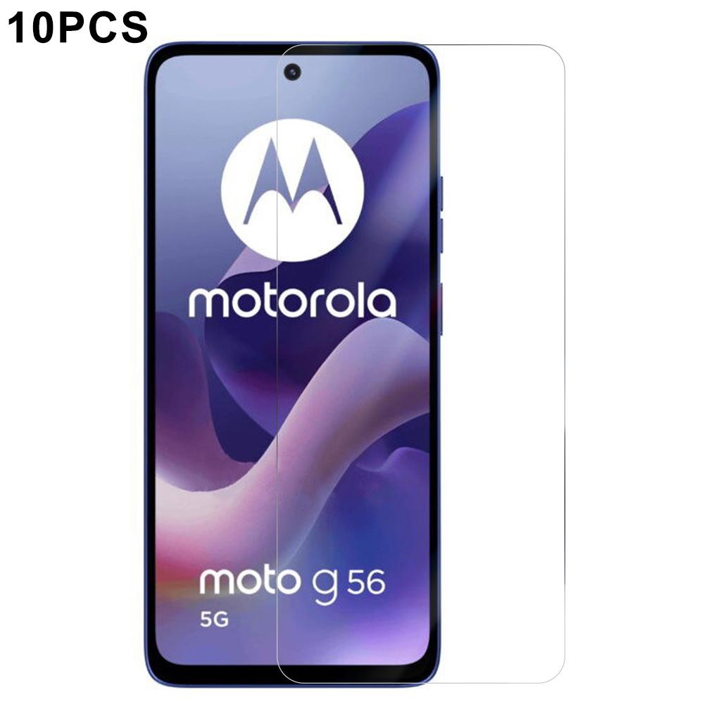 

RURIHAI 10Pcs For Motorola Moto G56 5G Screen Protector 0.26mm 2.5D High Aluminium Silicon Glass Film As Shown A