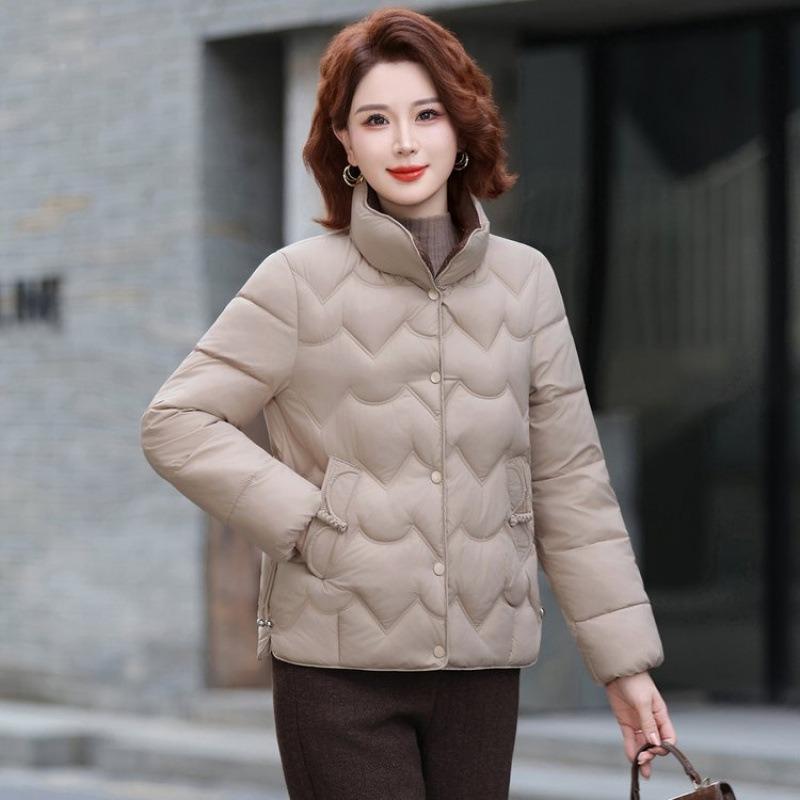 Short Down Padded Clothes Women's New Stand-up Collar Loose Warm Padded Clothes Winter Padded Jacket